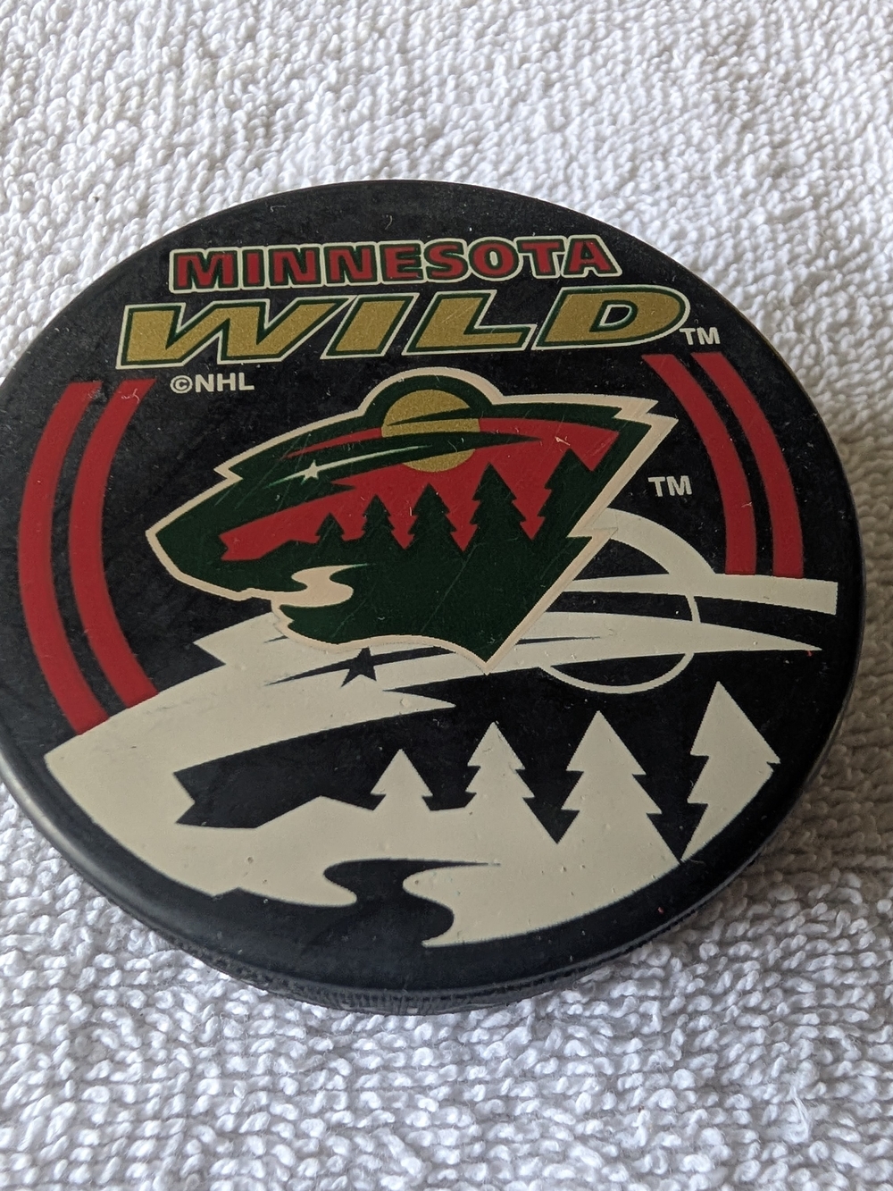 Minnesota Wild Hockey Puck - Team Logo